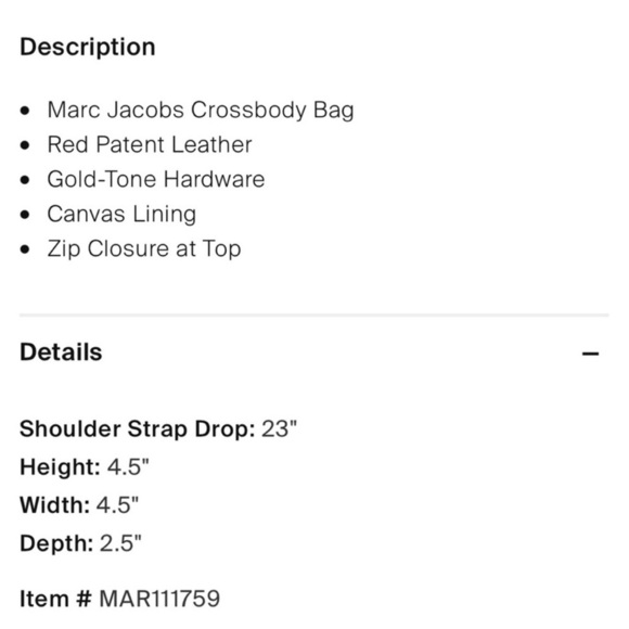 Marc Jacob’s cherry Red Circle Patent Leather Mini Crossbody Bag NEW - Picture 8 of 9